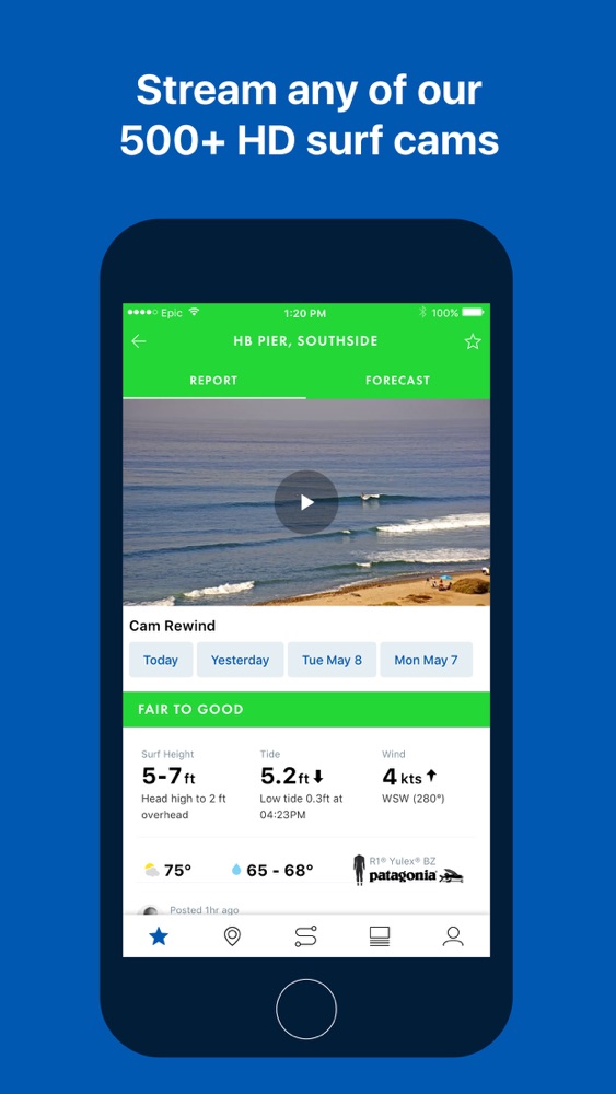 Surfline Surfing Companion App for iPhone Free Download Surfline