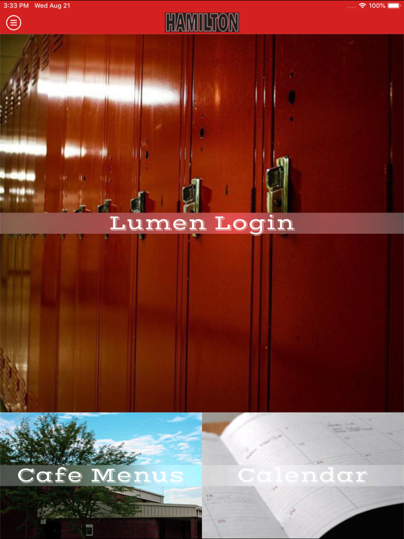 Hamilton School District 328 iPad screenshot