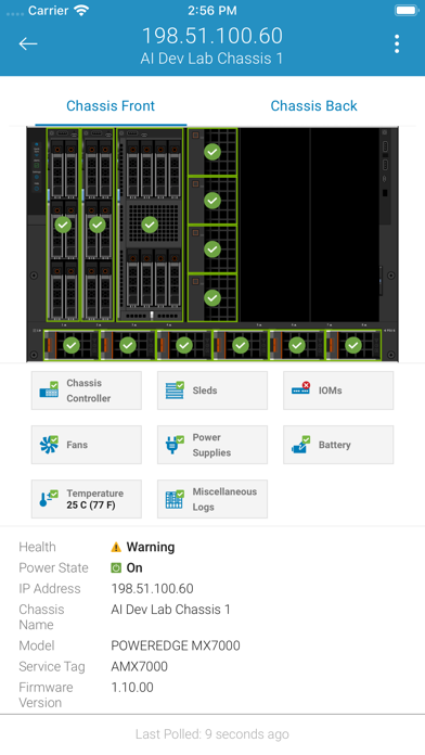 OpenManage Mobile Screenshot
