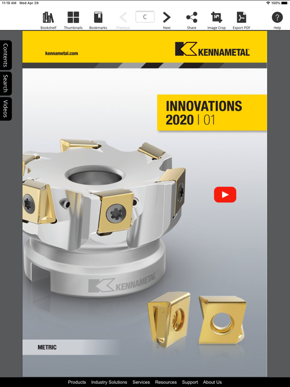 Kennametal Catalogs iPad screenshot 2 - Business app