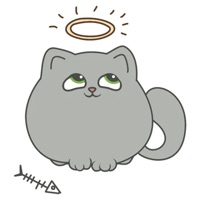 Cute Cat Emoji Funny Stickers logo