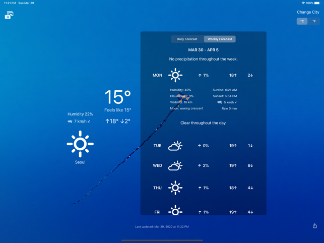 ‎InstantWeather App Screenshot