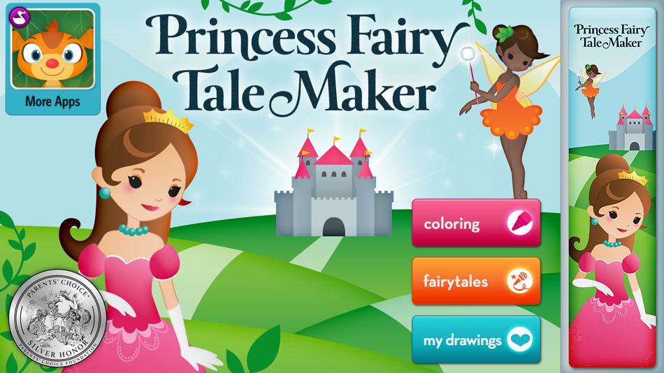 #1. Princess Fairy Tale Maker (iOS) Podle: Duck Duck Moose LLC