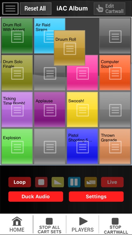 Instant Audio Studio Cartwall