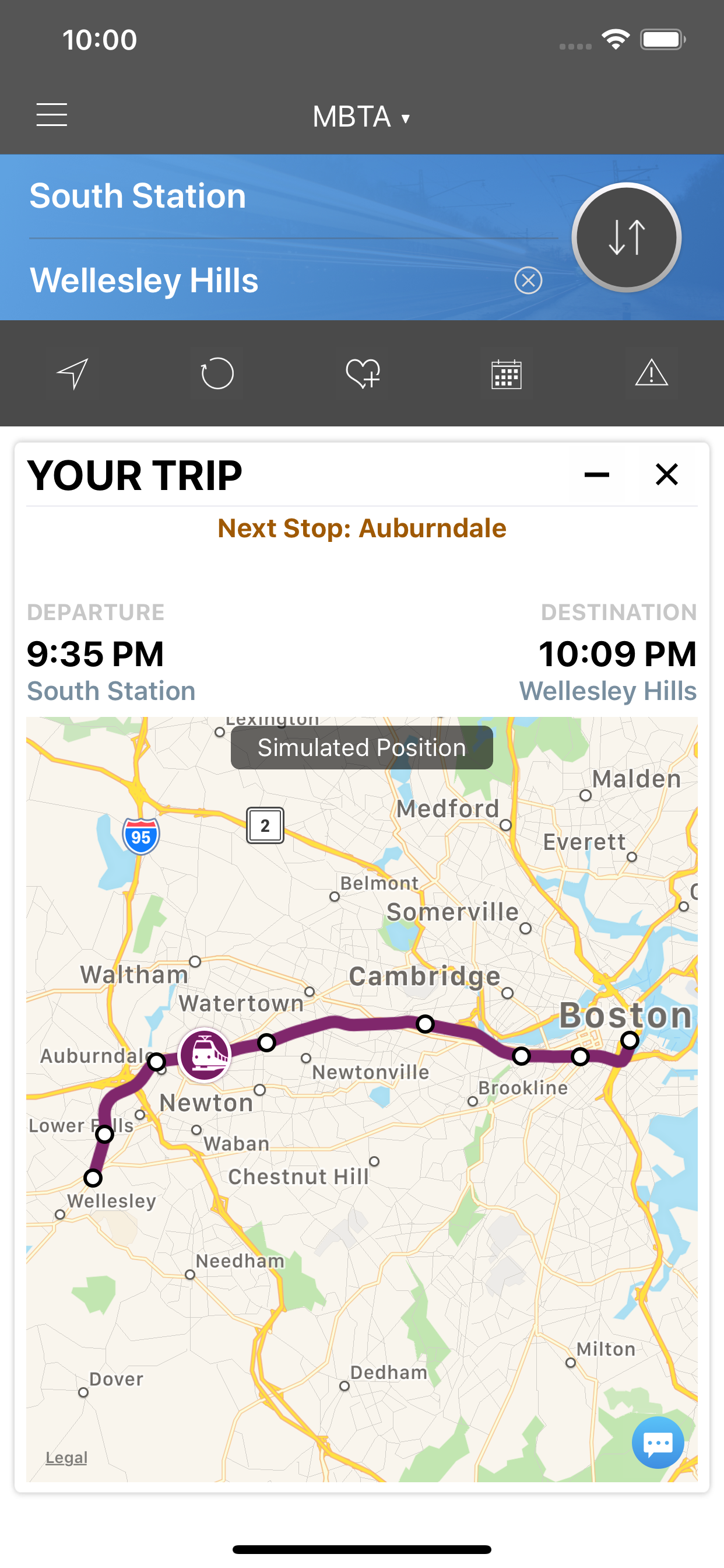 onTime : MBTA screenshot 3