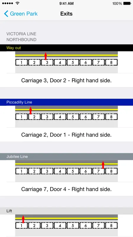 Tube Exits by Station Master screenshot 2 of 4