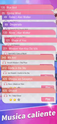 Captura de Pantalla 1 Piano Music Tiles: Anime & Pop iphone