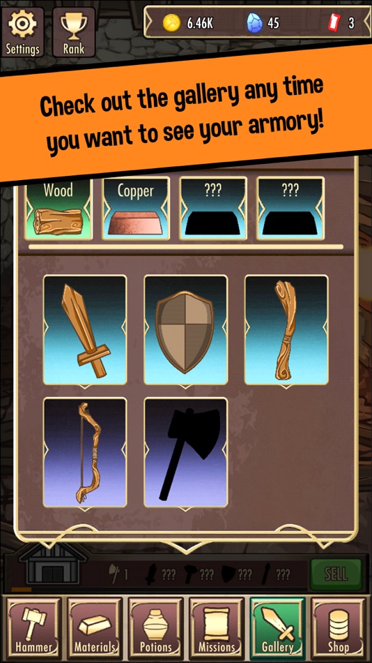 #2. Medieval Clicker Blacksmith (iOS) 来自: Noxfall Studios SL