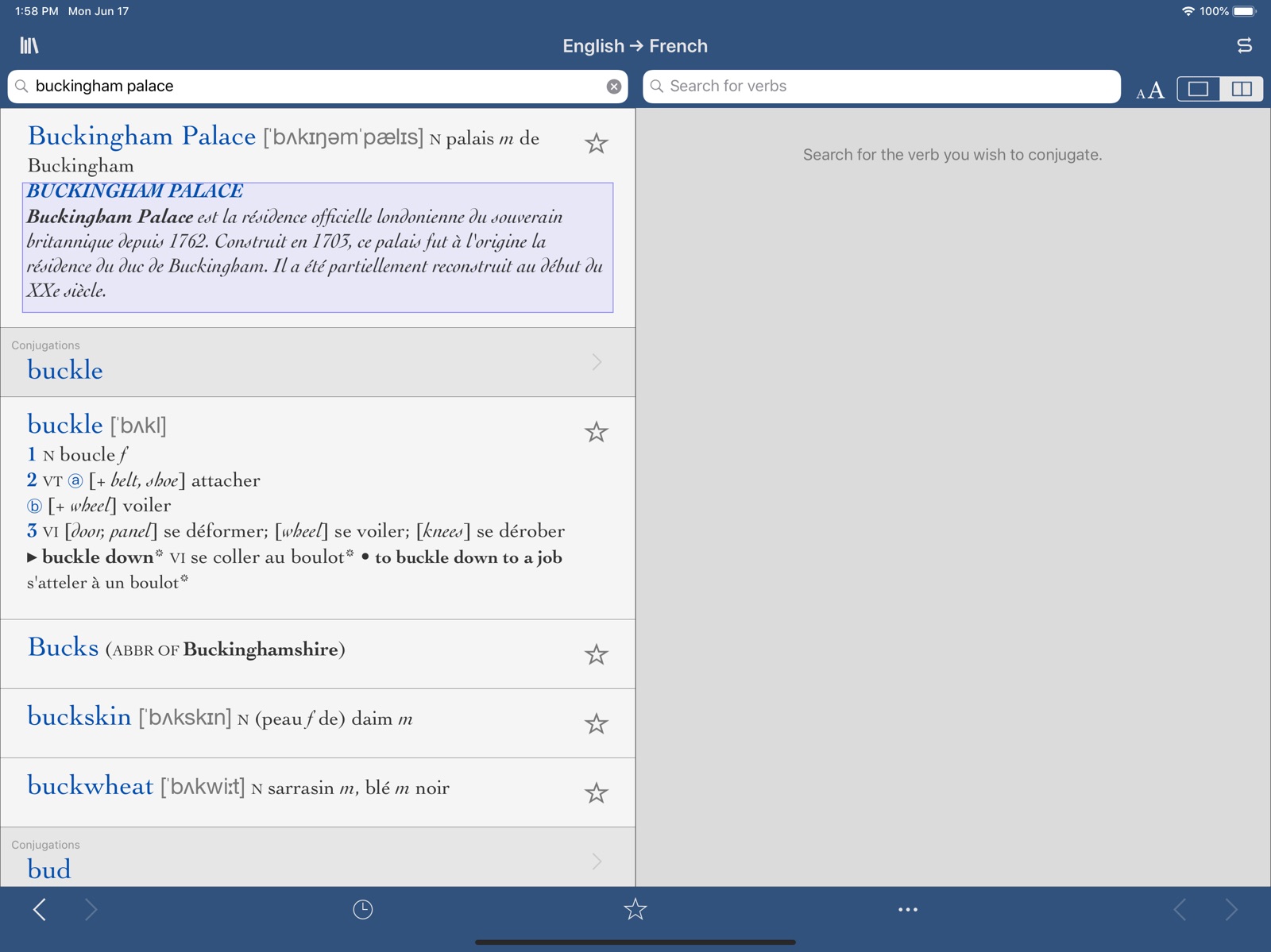 Collins-Robert Concise ipad screenshot 3