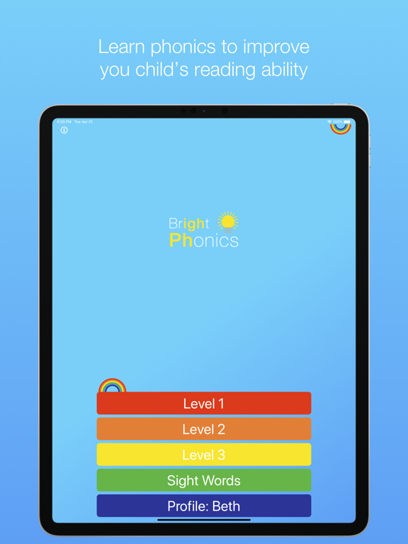 Bright Phonics iPad screenshot