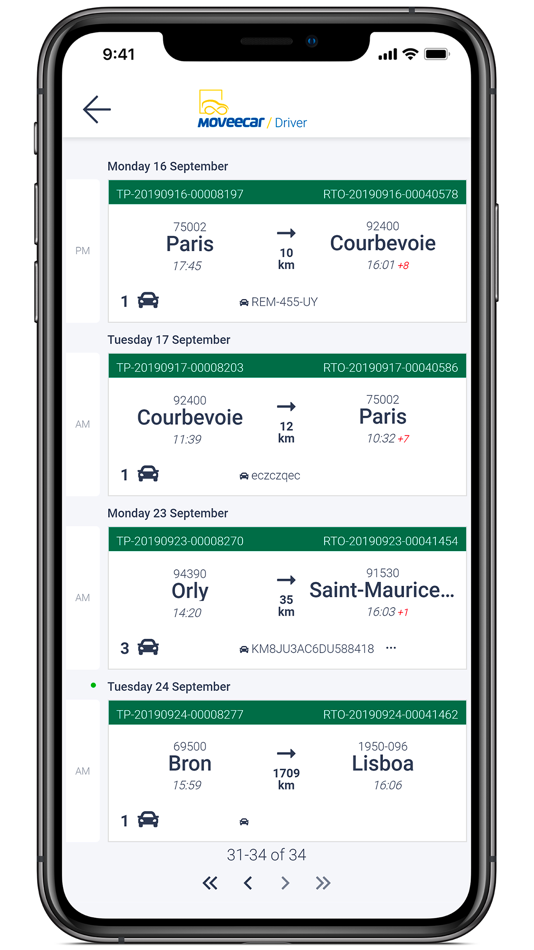 #5. Driver by Moveecar (iOS) 由: CEVA Logistics