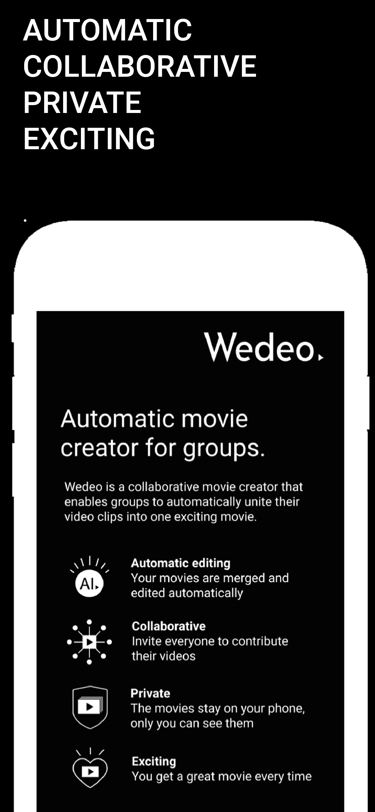 Wedeo Movie Creator for groups