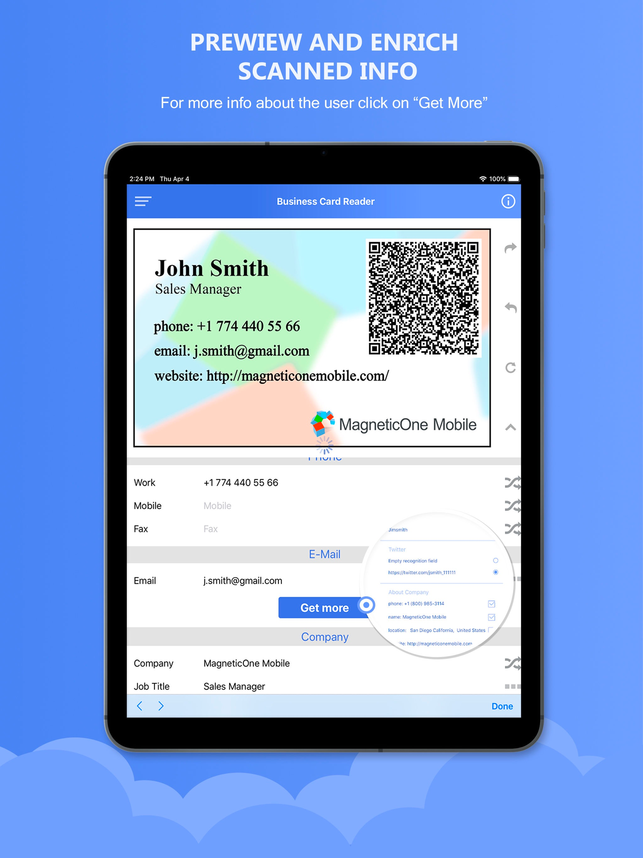 Biz Card Scanner 4 Freshsales