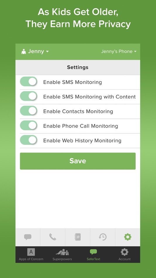 #4. SaferKid Text Monitoring App (iOS) 由: SaferKid, Inc.