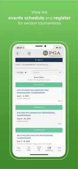 Game screenshot Philadelphia PGA Section apk