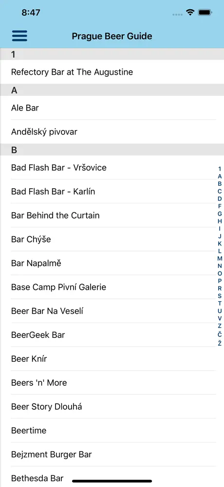Beer Guide Prague