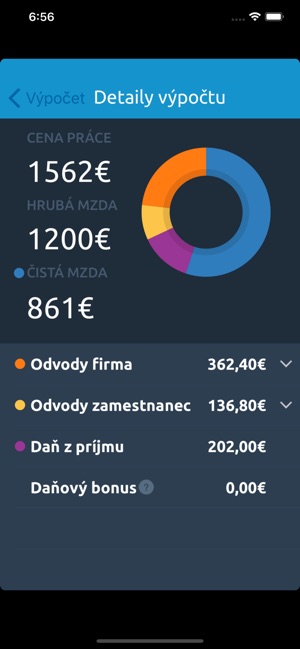 Mzdová kalkulačka on the App Store