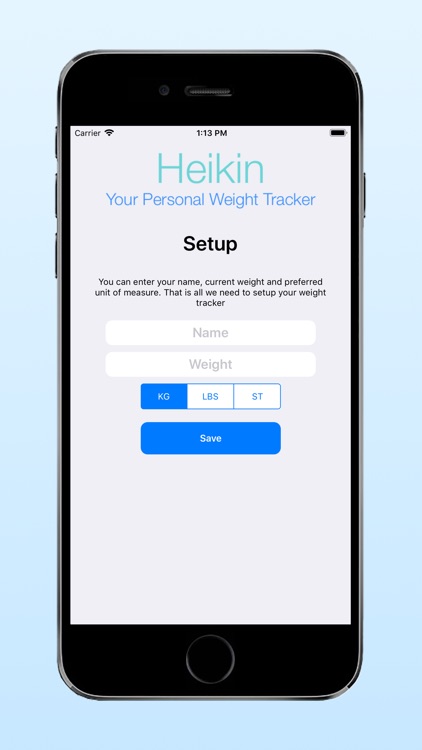 Heikin: Average Weight Tracker