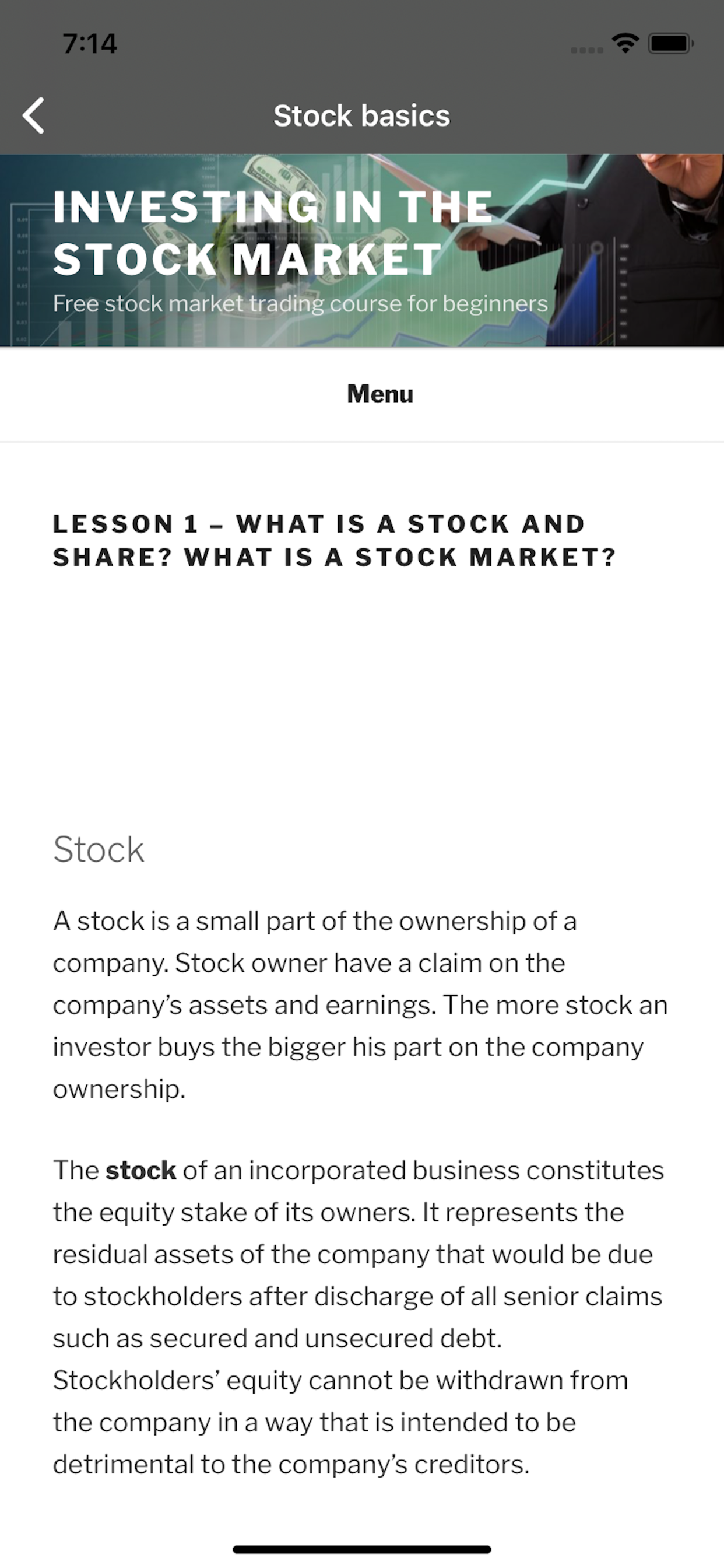 Investor Stockmarket Portfolio