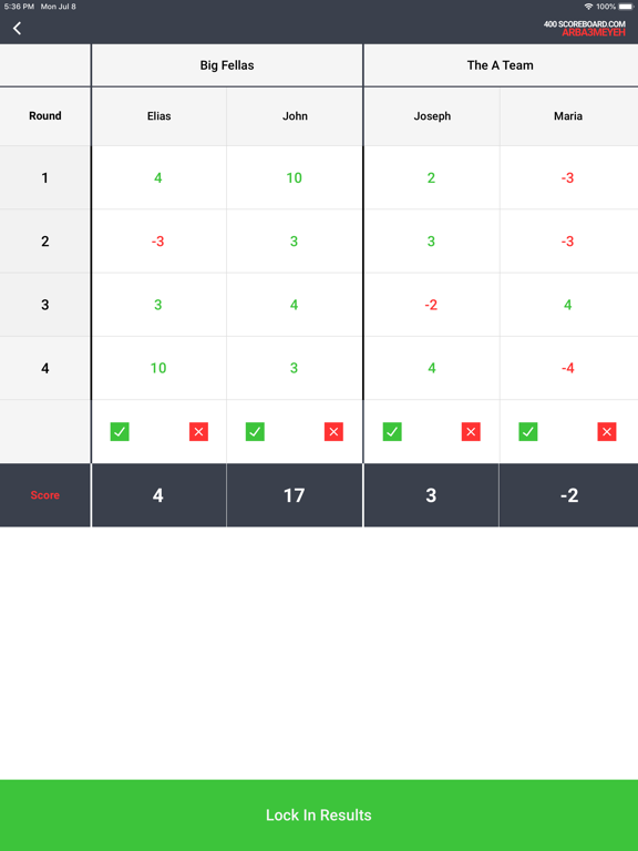 Screenshot #6 pour Arba3meyeh 400 Scoreboard