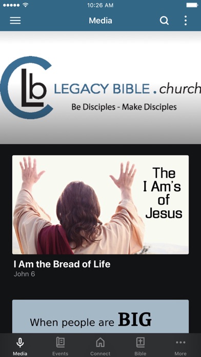 Legacy Bible.church Screenshot