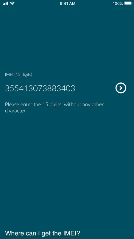 IMEI Checker Blacklist Phone screenshot 1 of 2