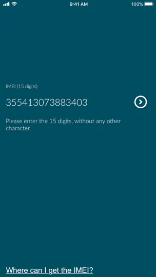 Capture d'écran de IMEI Checker Blacklist Phone sur iPhone 1