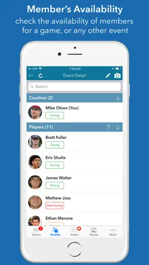 InstaTeam sports team manager screenshot 7