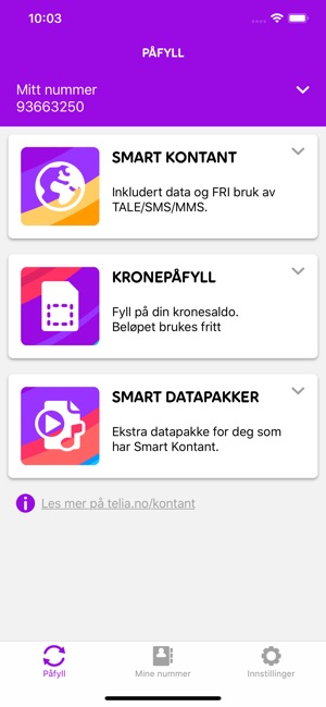 Telia Påfyll on the App Store