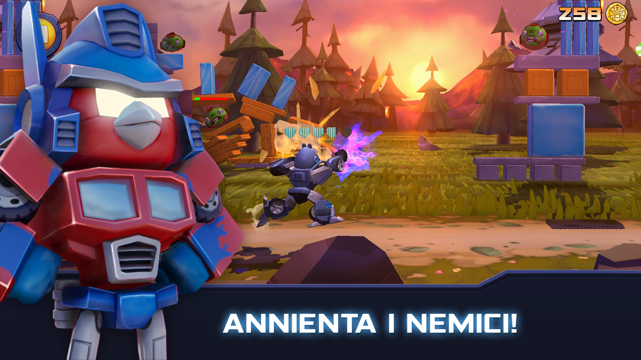 Angry Birds Transformers iOS Mod IPA screenshot 1 - iOS game interface