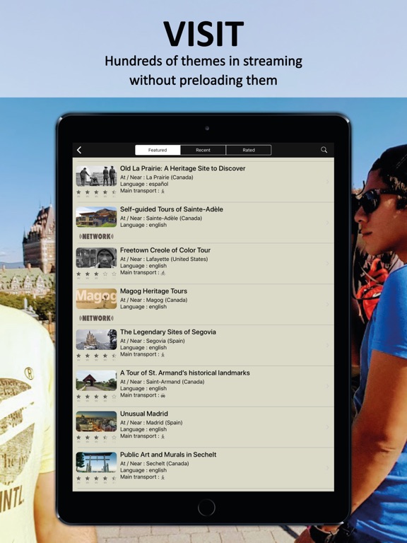 BaladoDiscovery iPad screenshot 1 - Travel app