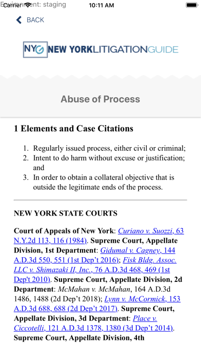 New York Litigation Guide Screenshot