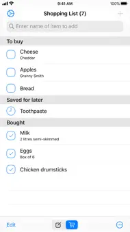 Easy Shopping List iphone bilder 3