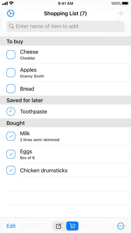 Screenshot 4 di 5 di Easy Shopping List
