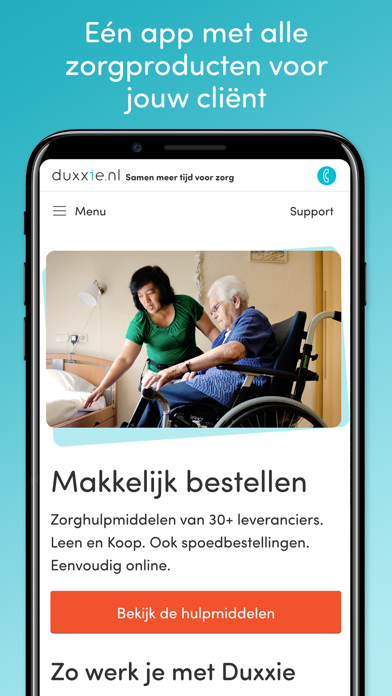 Duxxie voor zorgprofessionals Screenshot