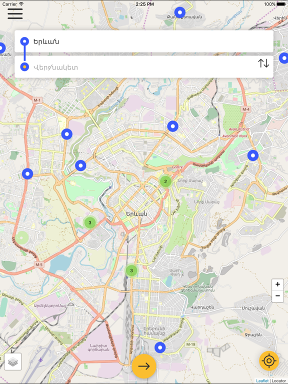 Armenian Regional Bus Network