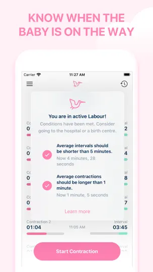 Storky - Contraction Timer iPhone Ekran Görüntüsü 4