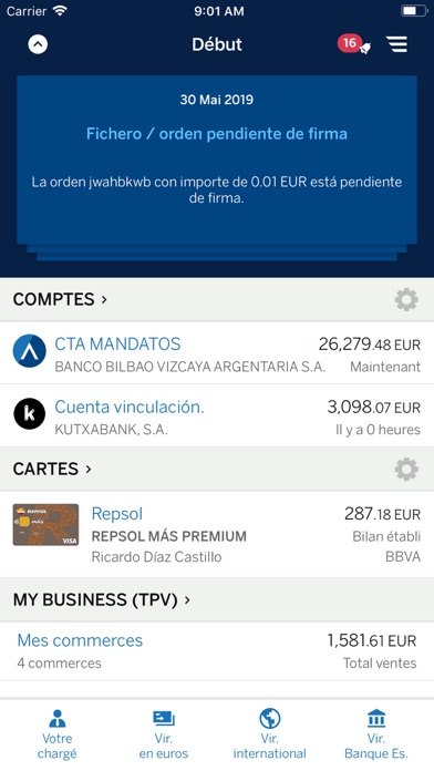 Screenshot #1 pour BBVA Net Cash | ES & PT
