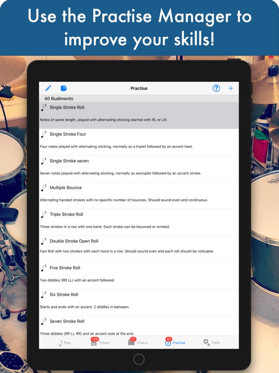 Screenshot #6 pour DrumSetlist Manager HD