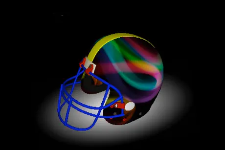 Football Helmet 3D