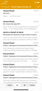 Newforma Project Email screenshot #1 for iPhone