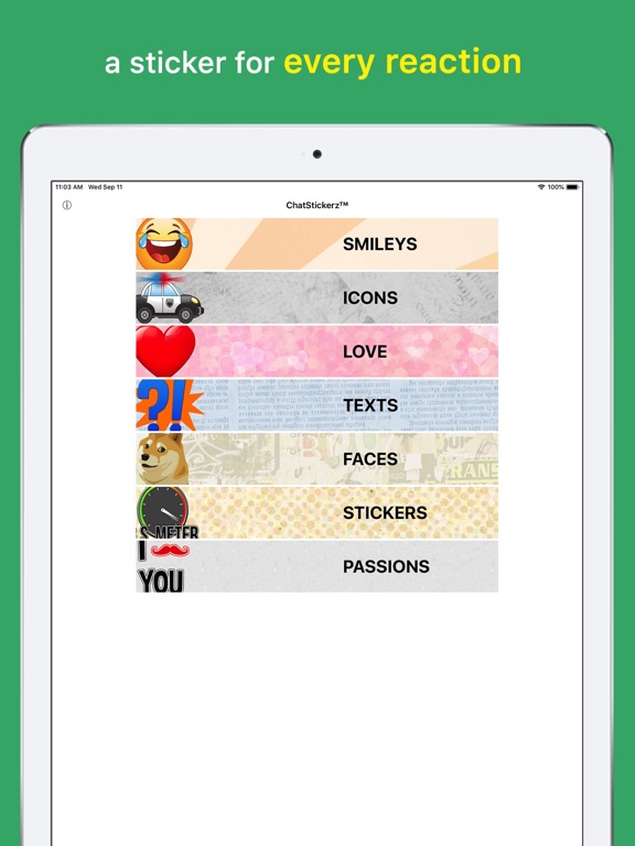 ChatStickerz™ Emoji Stickers iPad screenshot
