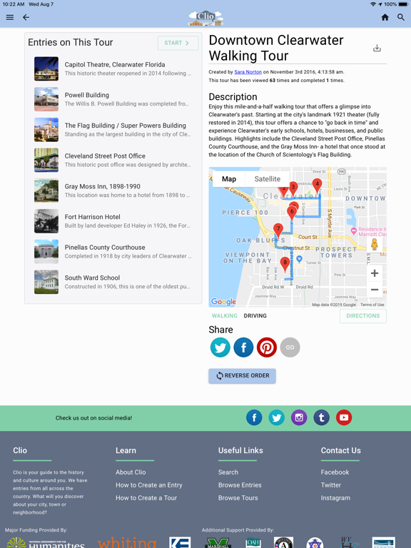 Clio - Your Guide to History iPad screenshot 4 - Travel app