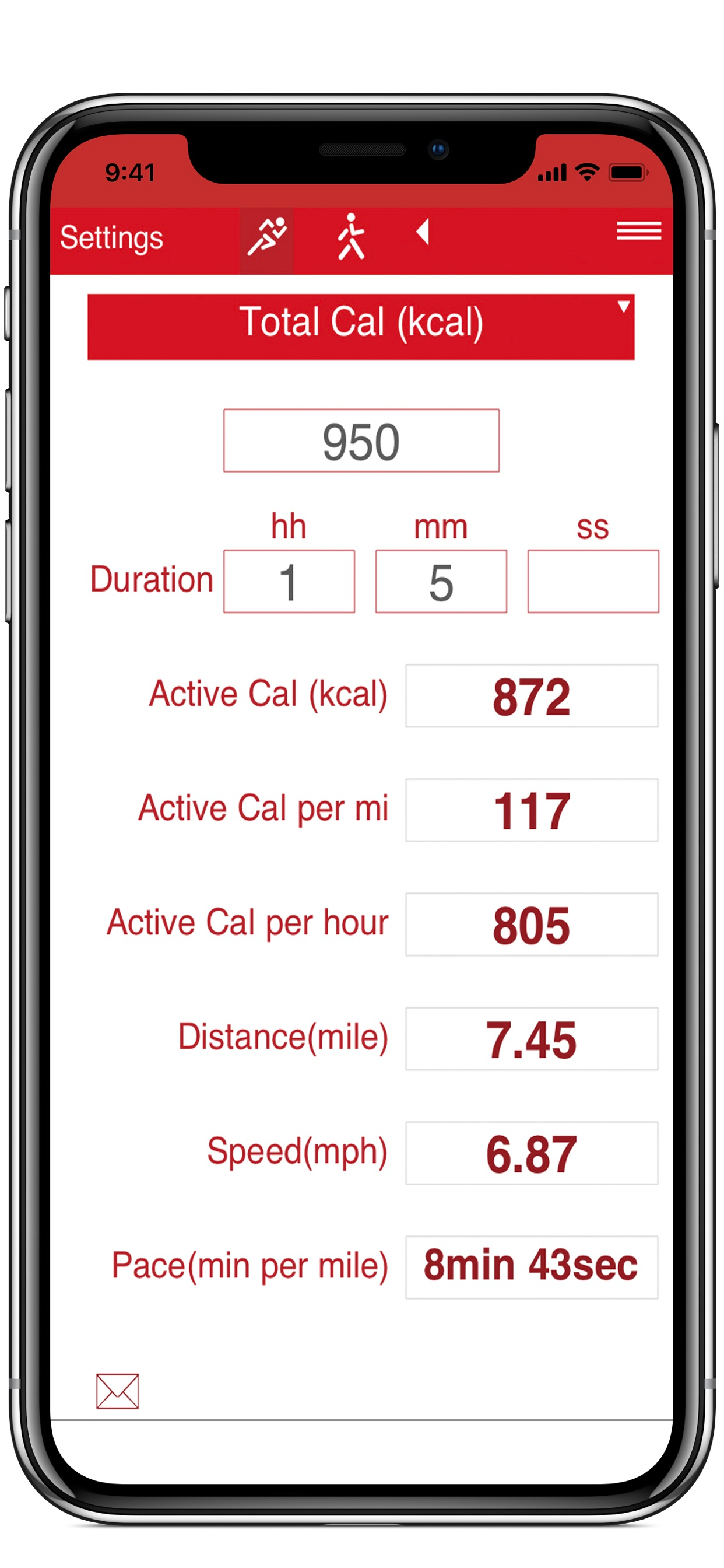 Running and Walking Calories