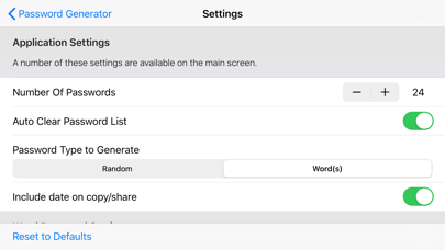 Password-Builder iPhone screenshot