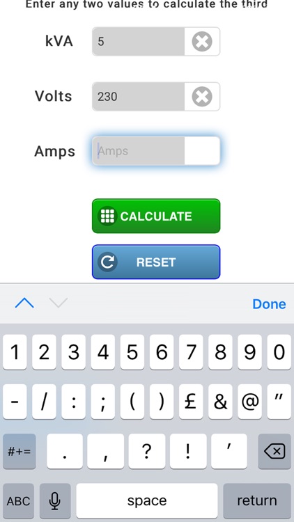 kVA Calculator