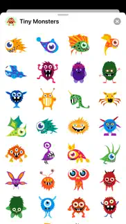 tiny monster creature stickers iphone screenshot 2