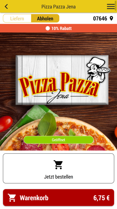 Screenshot #1 pour Pizza Pazza Jena