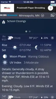 cbs minnesota weather iphone screenshot 2