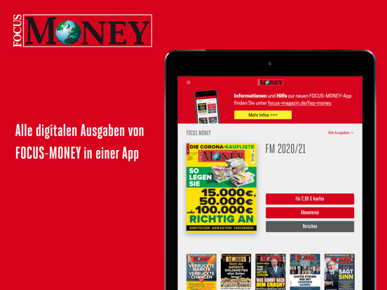 FOCUS-MONEY iPad app afbeelding 1